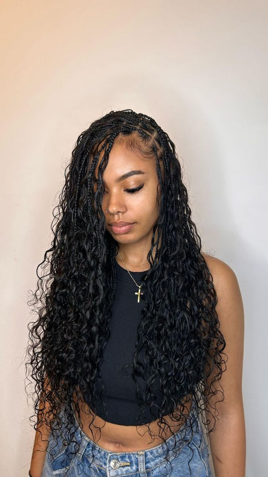 Boho Knotless Braids