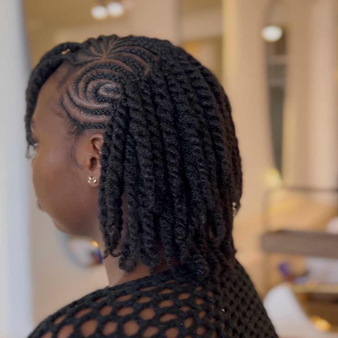 Conrows + Two Strand Twists Karim Salon & Spa