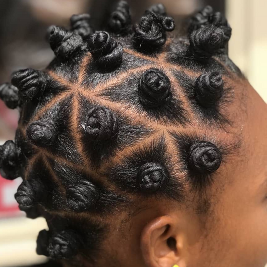 Natural Braided Bantu Knots Karim Salon & Spa