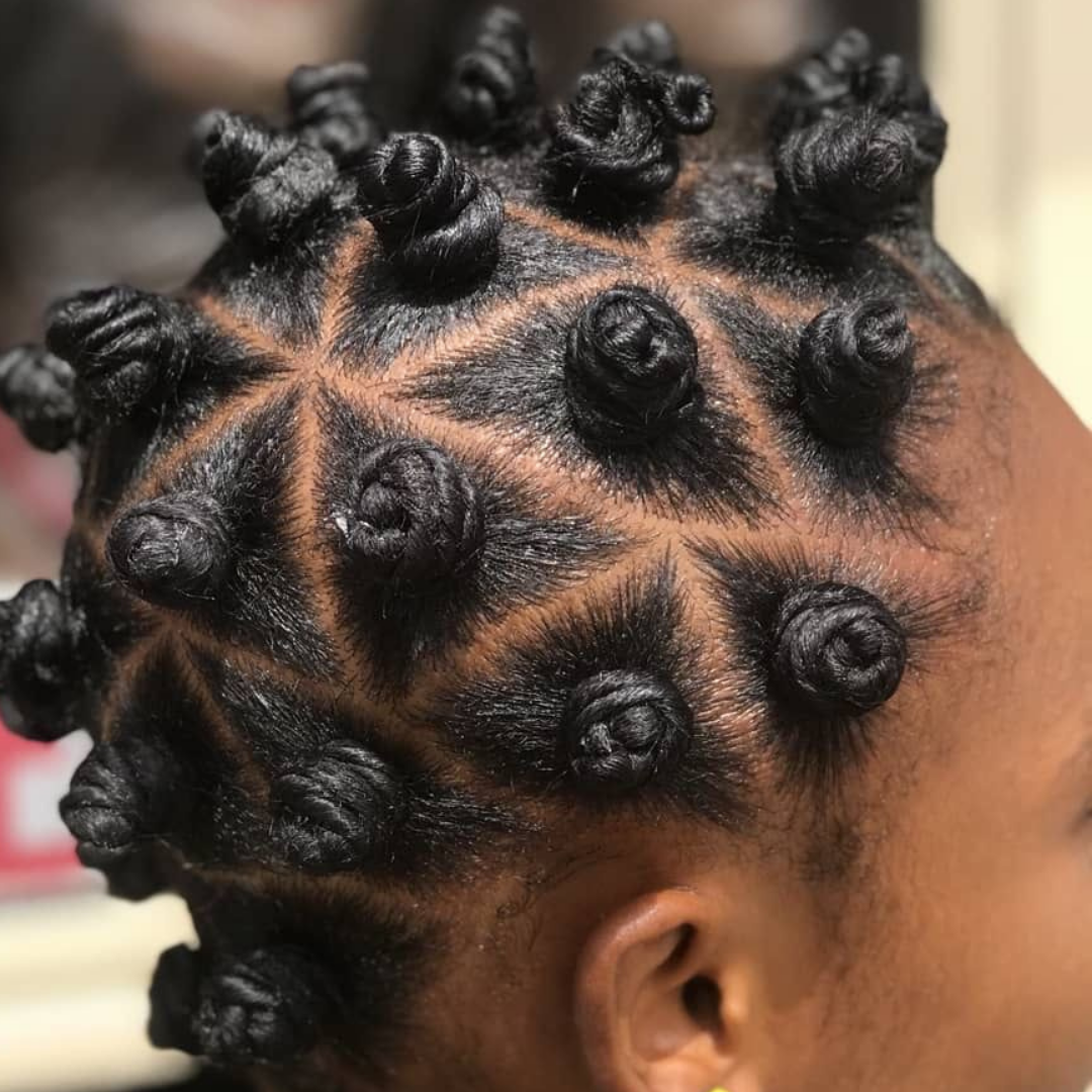 Natural Bantu Knots Karim Salon & Spa